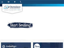 Tablet Screenshot of dormineyorthodontics.com